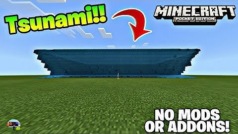 ✔MCPE HOW TO MAKE A TSUNAMI !!! ( NO MODS OR ADDONS!)