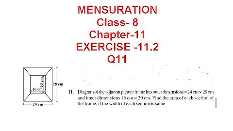 NCERT Solution CLASS-8(VIII) Math CHAPTER- 11 Mensuration Introduction Exercise 11.2 Q11 @bhullar