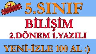 Yeni̇ 5Sınıf Bilişim 2Dönem 1Yazılı Soruları-Yazılı Hocam