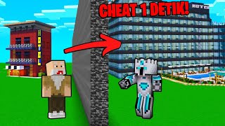 BAPAK GILE PUSING! 10 DETIK BISA BIKIN HOTEL TINGAT 98 SEBESAR INI DI MINECRAFT!!!  BUILD BATTLE!!!