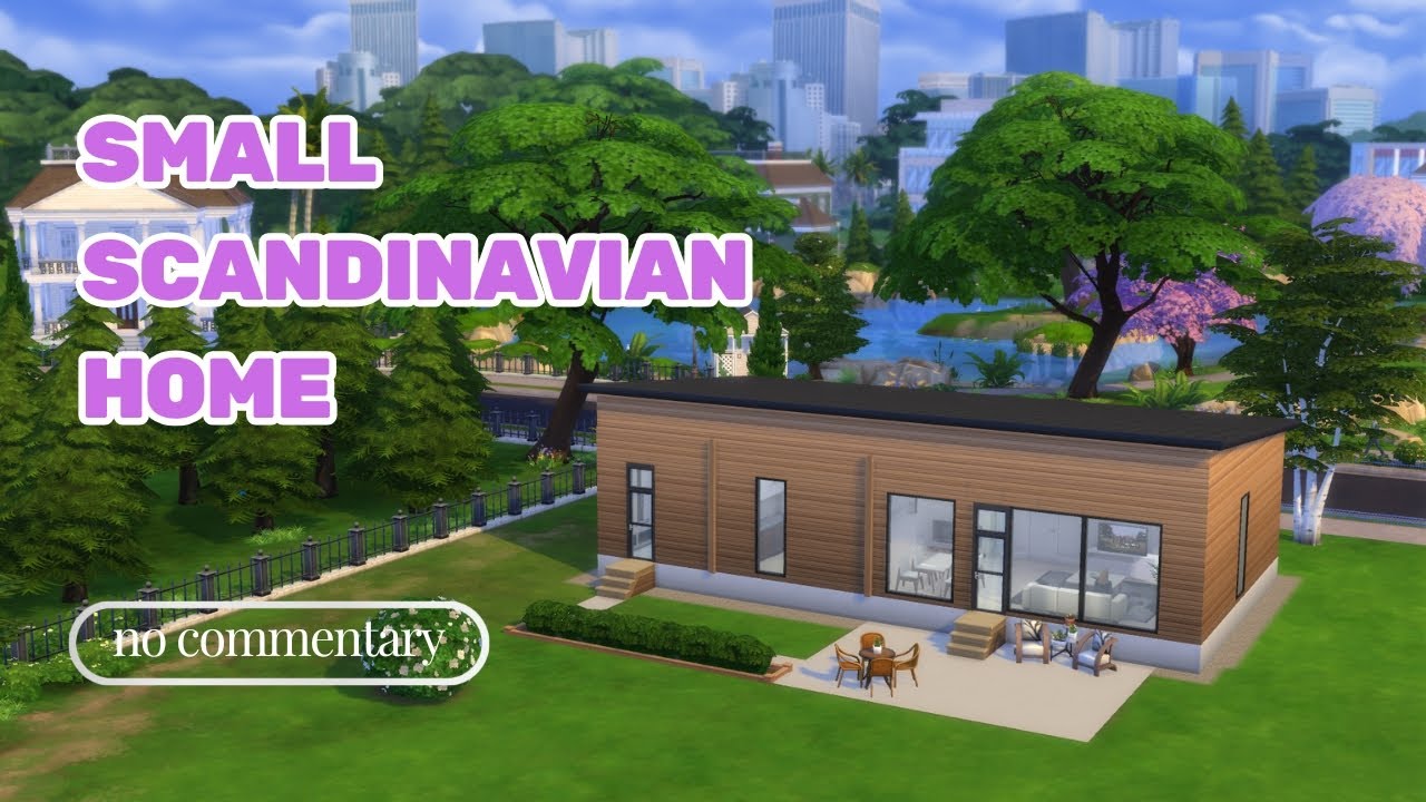 Small Scandinavian Home | The Sims 4 | Speed Build (No CC) | No ...