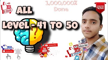 brain challenge -draw All levels - 41 to 50 - walkthrough Gameplay ,android , iOS by Anas Faruqi