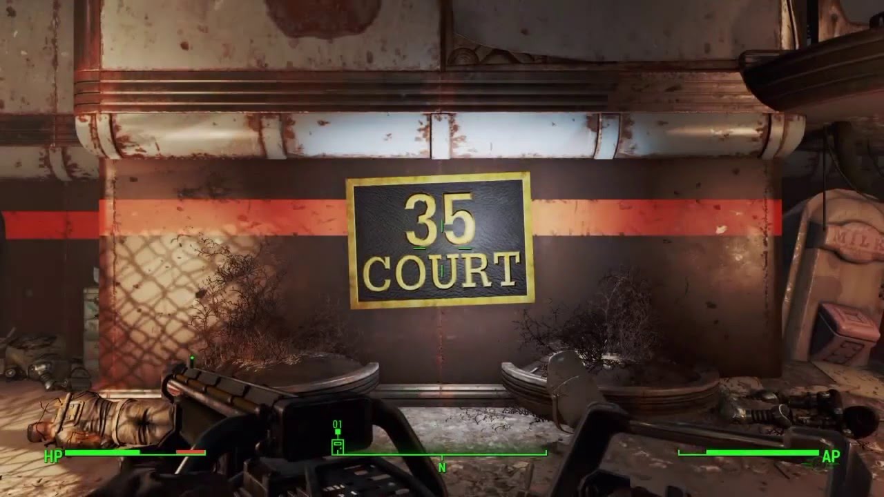Fallout 4 35 Court Power Armour Youtube