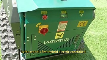 Compact strong power petrol engine battery operated customization color remote flail mower