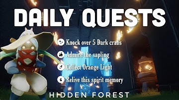Daily Quests in Hidden Forest | sky children of the light | Noob Mode