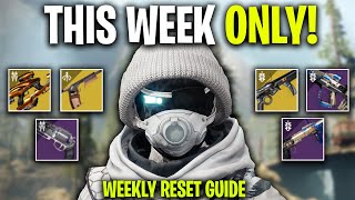 GREAT Weapons To Farm THIS WEEK ONLY! Your Weekly Farming Guide In Destiny 2 | March 27 Reset Guide