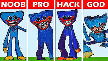 NOOB vs PRO vs HACKER | Minecraft Pixel art ✨ Huggy Wuggy