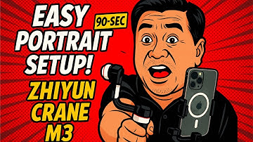 HOW TO MAKE PORTRAIT MODE IN ZHIYUN CRANE M3 90 SECONDS TUTORIAL