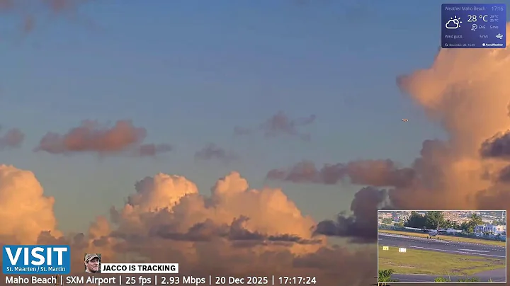 LIVE SXM Airport December 20 ✈️ -  Maho Beach Sint Maarten