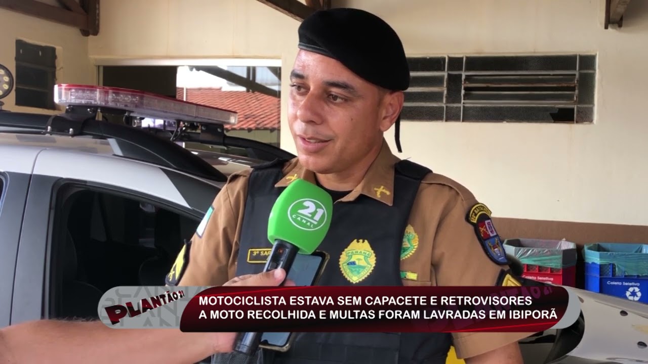 MOTOCICLETA APREENDIDA PELA PM NO CONJUNTO MIGUEL PETRI EM IBIPORÃ
