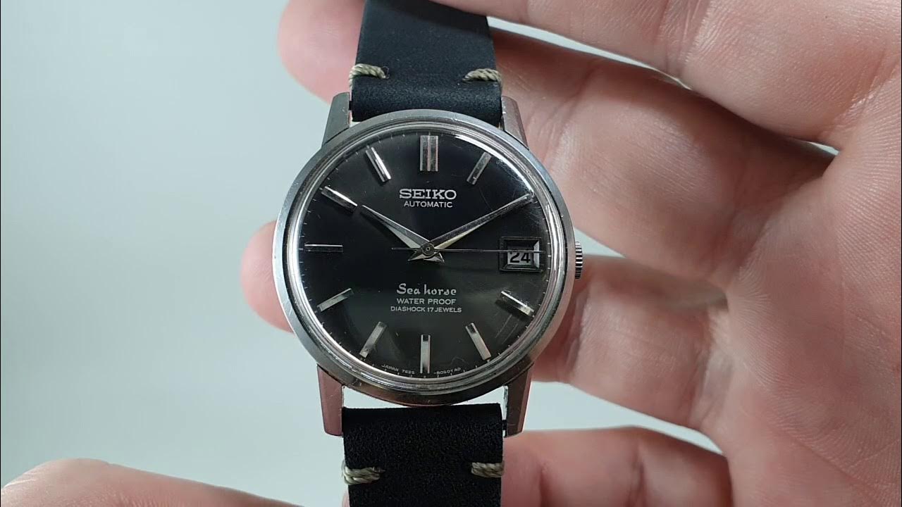 1966 Seiko Sea Horse men's vintage automatic watch. Model reference  7625-8031 - YouTube