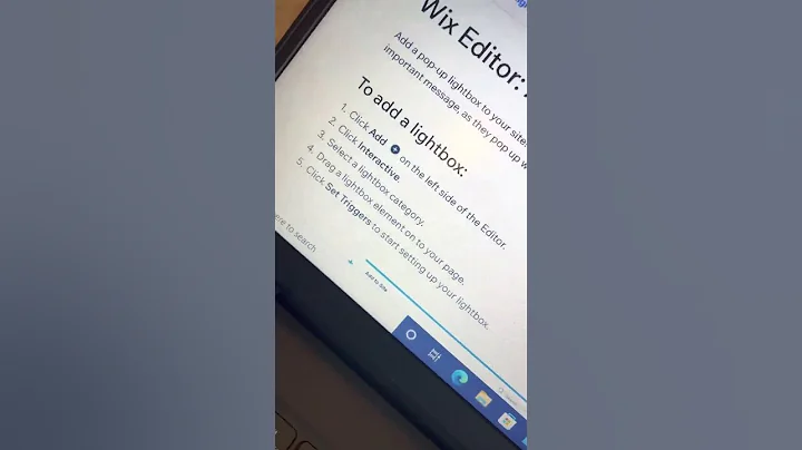 Pop ups on Wix?  #shorts