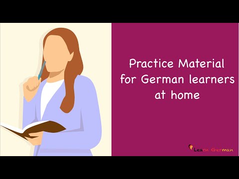 Practice Material for German Learners at Home | Learn German