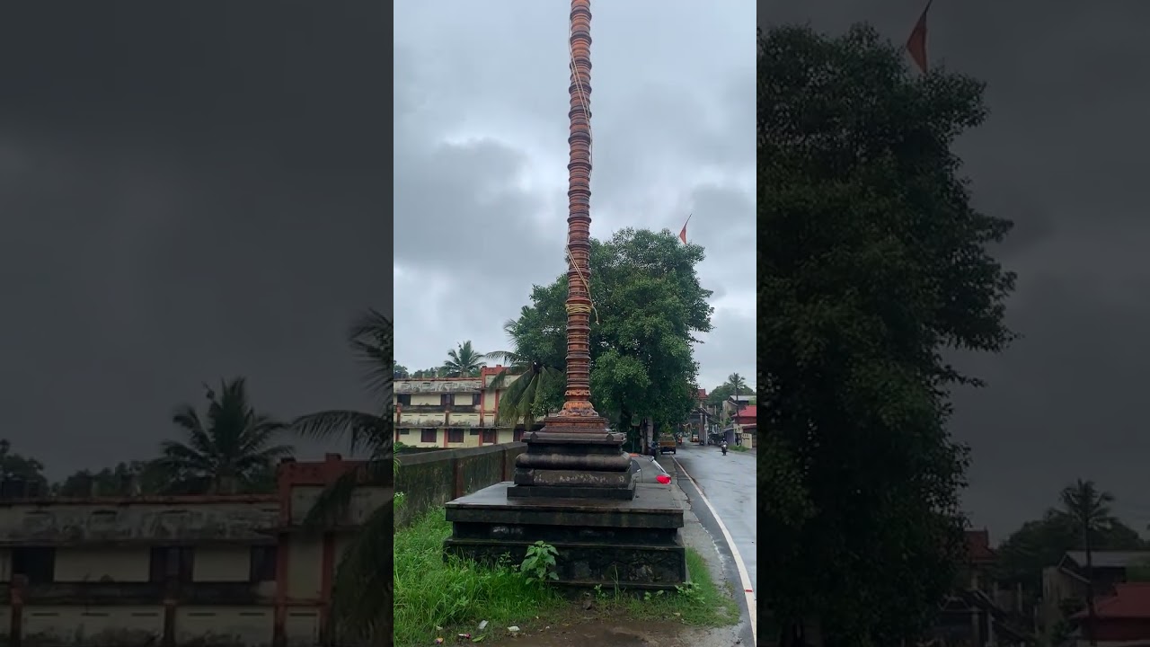 Kodimaram (Dwajasthambam/Flagstaff) outside Sree Vallabha Temple, Thiruvalla