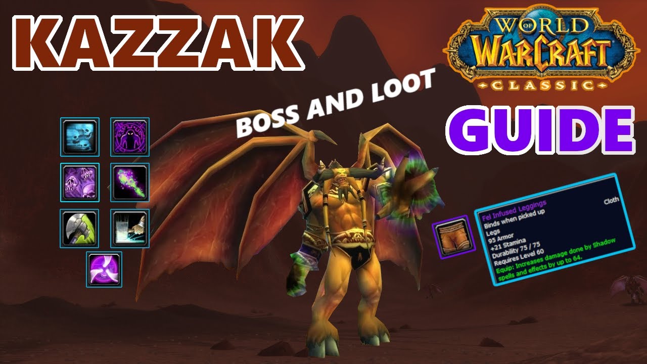 Classic WoW Lord Kazzak, Classic World of Warcraft Lord Kazzak, Classic WoW...