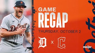 Game Highlights: 4-Run 7th Inning Drives Tigers to Wild Card Series Win | 10\/2\/25