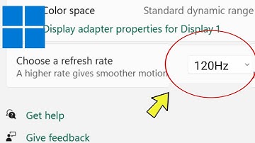 Screen Refresh Rate Setting 60Hz | 90Hz | 120Hz | 144Hz in Windows 11