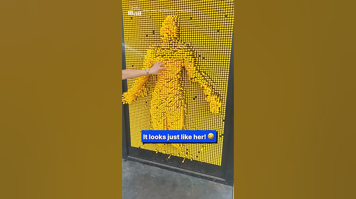 Friends make full-size pin art board impression