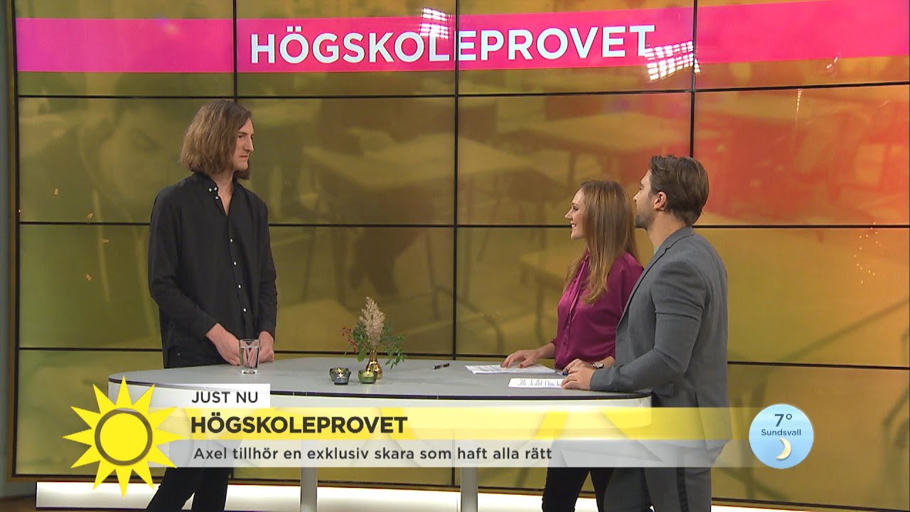 Axel hade alla rätt på högskoleprovet – här är hans tips för att lyckas på sön… - Nyhetsmorgon (TV4)