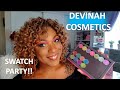 DEVINAH Galaxy Dust &amp; Butterfly Kaleidoscope Shadow Swatch Party