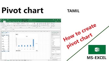 Pivot chart || Pivot table || how to create pivot chart in excel || tamil