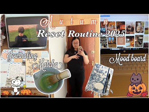 Productive + Cosy Autumn Reset Routine vlog 2025