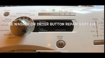 GE washer or dryer button repair easy fix