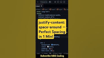 justify-content: space-around — Perfect Spacing in 1 Min! | #webdev #35 | #shorts #css #cssflexbox