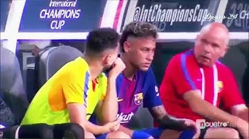 Neymar Ignore Messi & Suarez but Laughed with Real Madrid Players (Real Madrid vs Barcelona 2-3)