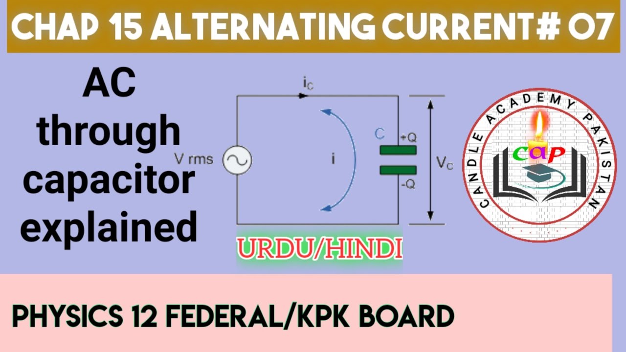 ac through capacitor alternating current 07 class 12 physics kpk