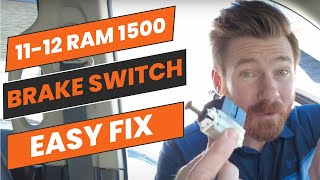 2011-2012 Ram 1500\/2500 Brake Light Switch P0703 Easy Fix