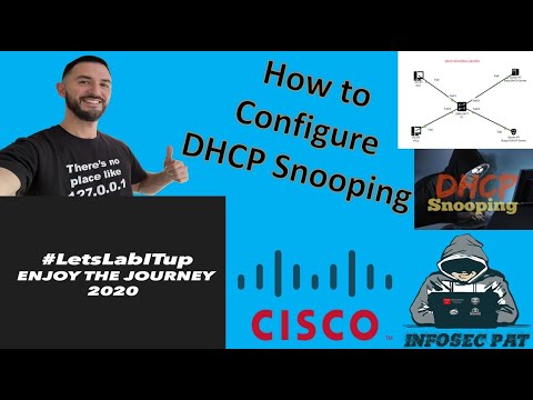 How to configure DHCP Snooping on a Cisco Switch in Cisco Packet Tracer - CCNA 2020 Lets Lab it up.