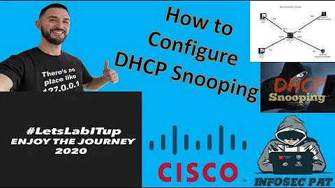 How to configure DHCP Snooping on a Cisco Switch in Cisco Packet Tracer - CCNA 2020 Lets Lab it up.