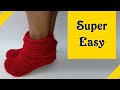 Crochet slipper boots for women  men