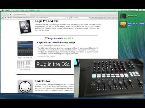 Livid DS1 - Getting setup in Logic