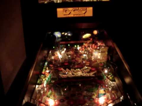 AFM pinball with green Bill Ung LED mod and Tom Al...