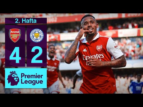 Arsenal 4-2 Leicester City MAÇ ÖZETİ | Premier League - 2022/23