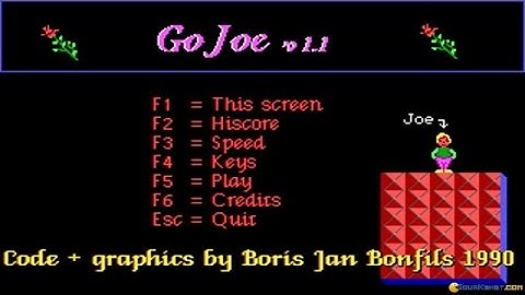 GoJoe gameplay (PC Game, 1990)