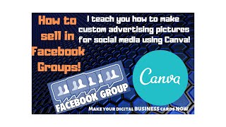 I teach you how to make advertisement with Canva sell on Facebook! Episode 6
