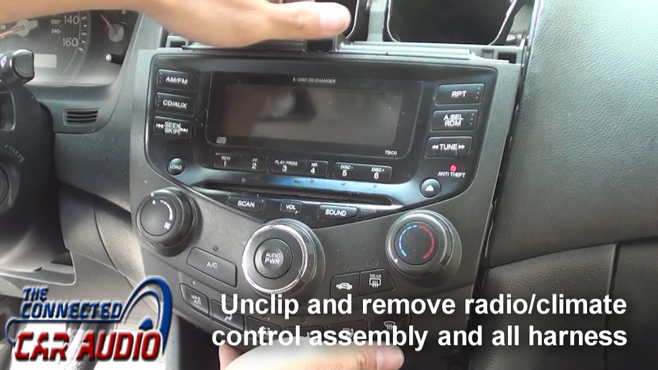 2003 honda accord radio removal