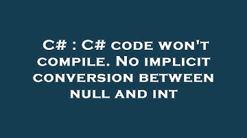C# : C# code won