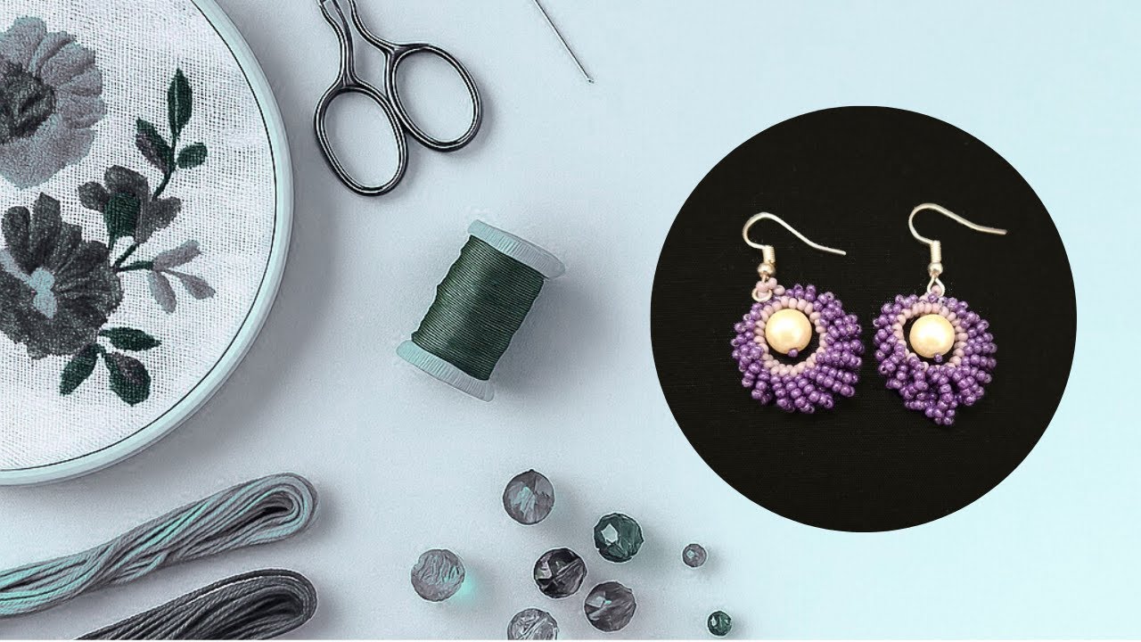 ✨How to Make Beaded Pearl Earrings | Easy Handmade Jewelry Tutorial💖