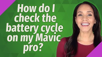 How do I check the battery cycle on my Mavic pro?