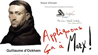 Rasoir d'occam de Guillaume d'ockham appliqué à Karl Marx - socialisme -  YouTube