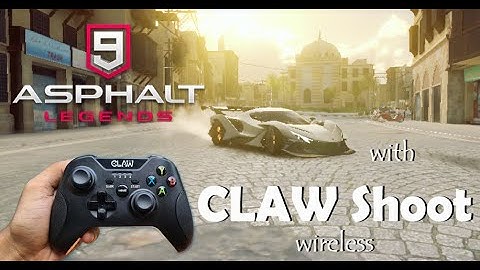 playing Asphalt 9 legends with the game pad [Claw shoot wireless]