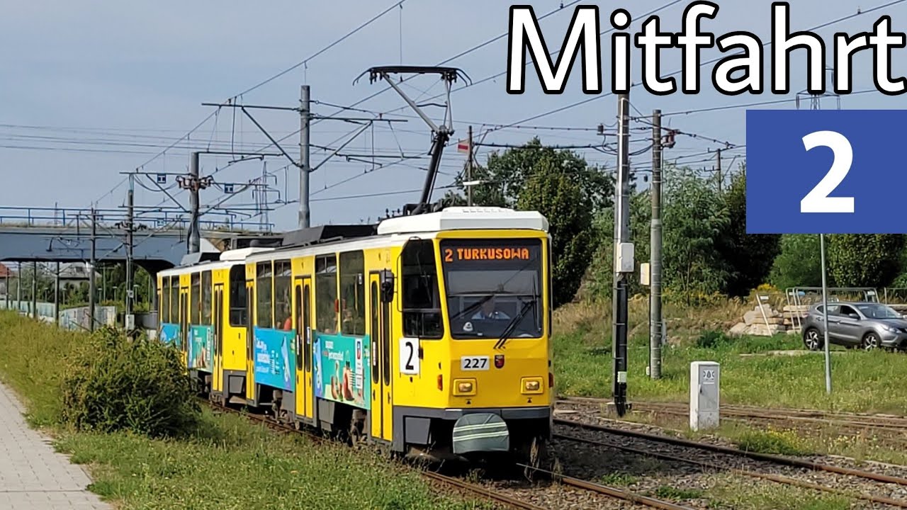 Tramwaje w Szczecinie | Mitfahrt | Tatra T6A2M | Linie 2 | Turkusowa - Dworzec Niebuszewo