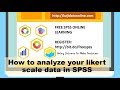 How to analyze your likert scale data in spss