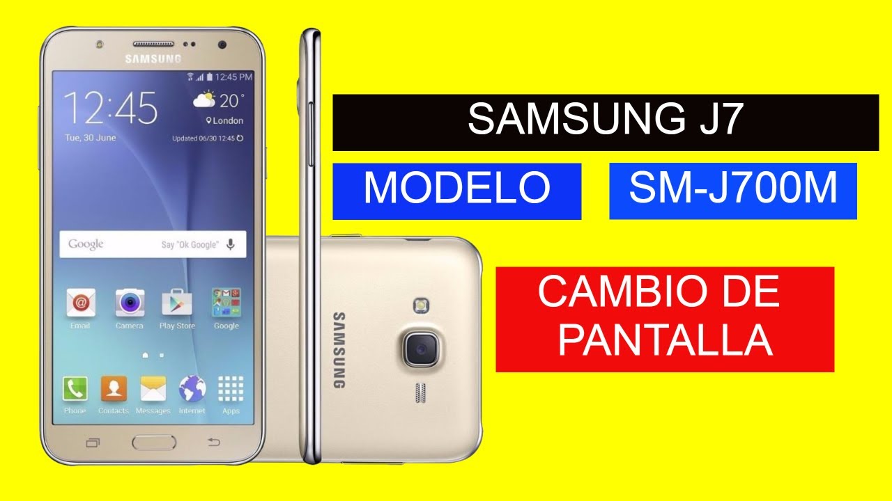 Samsung J700M-Cambio de pantalla - YouTube