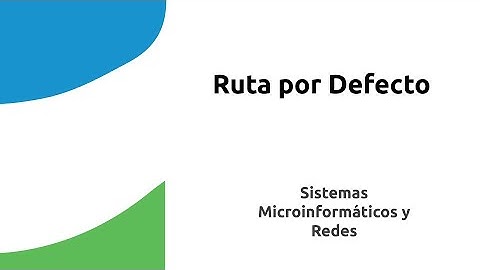 Rutas por Defecto