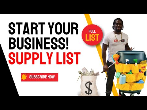 Cleaning Supplies Needed For Cleaning Business